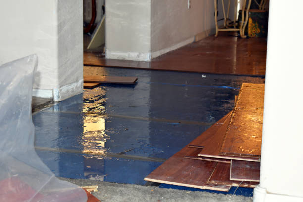 Professional Emergency Water Damage Restoration technician working in Vickery, OH